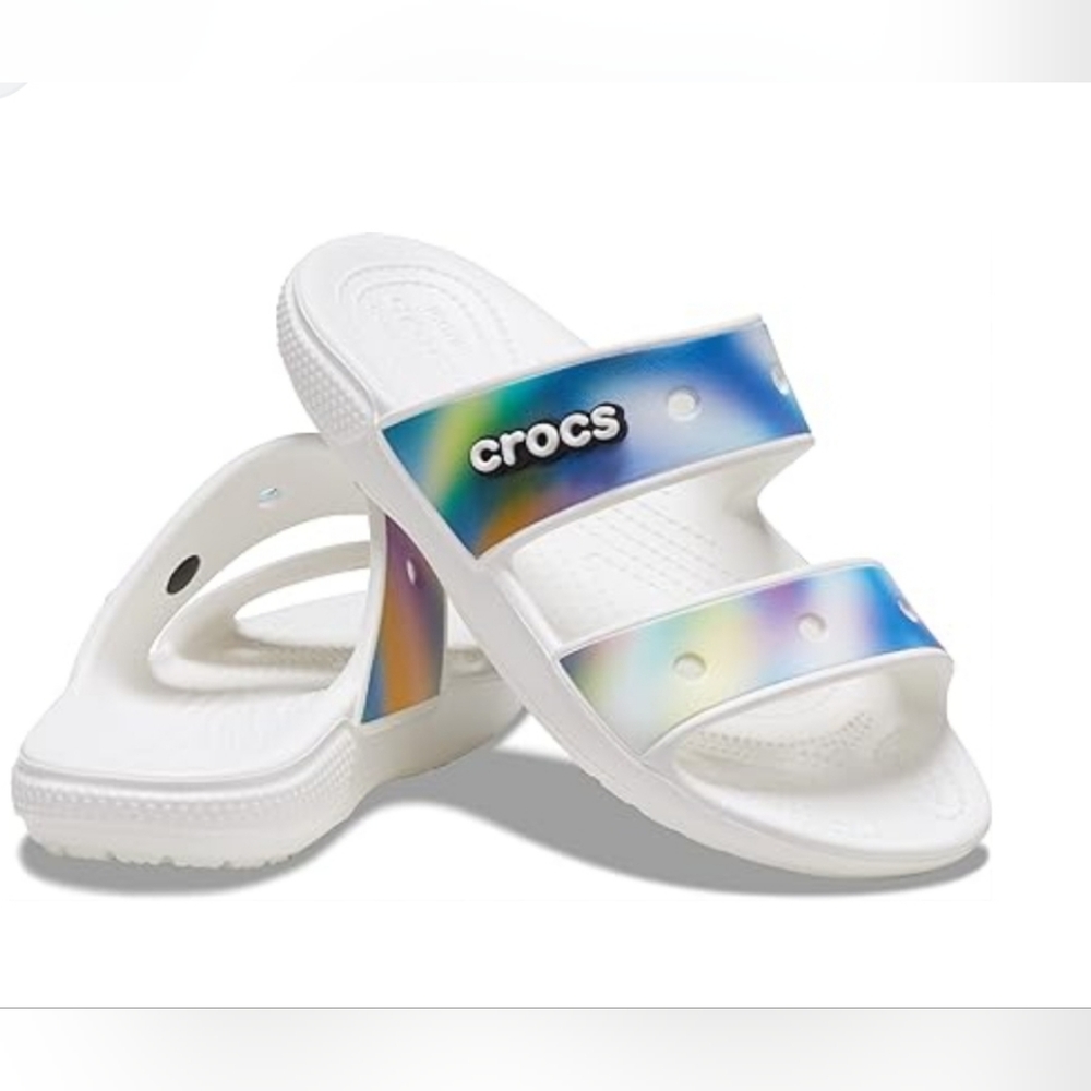 Crocs Classic solarized Tie Dye Sandals Slide Size 11W 9M New